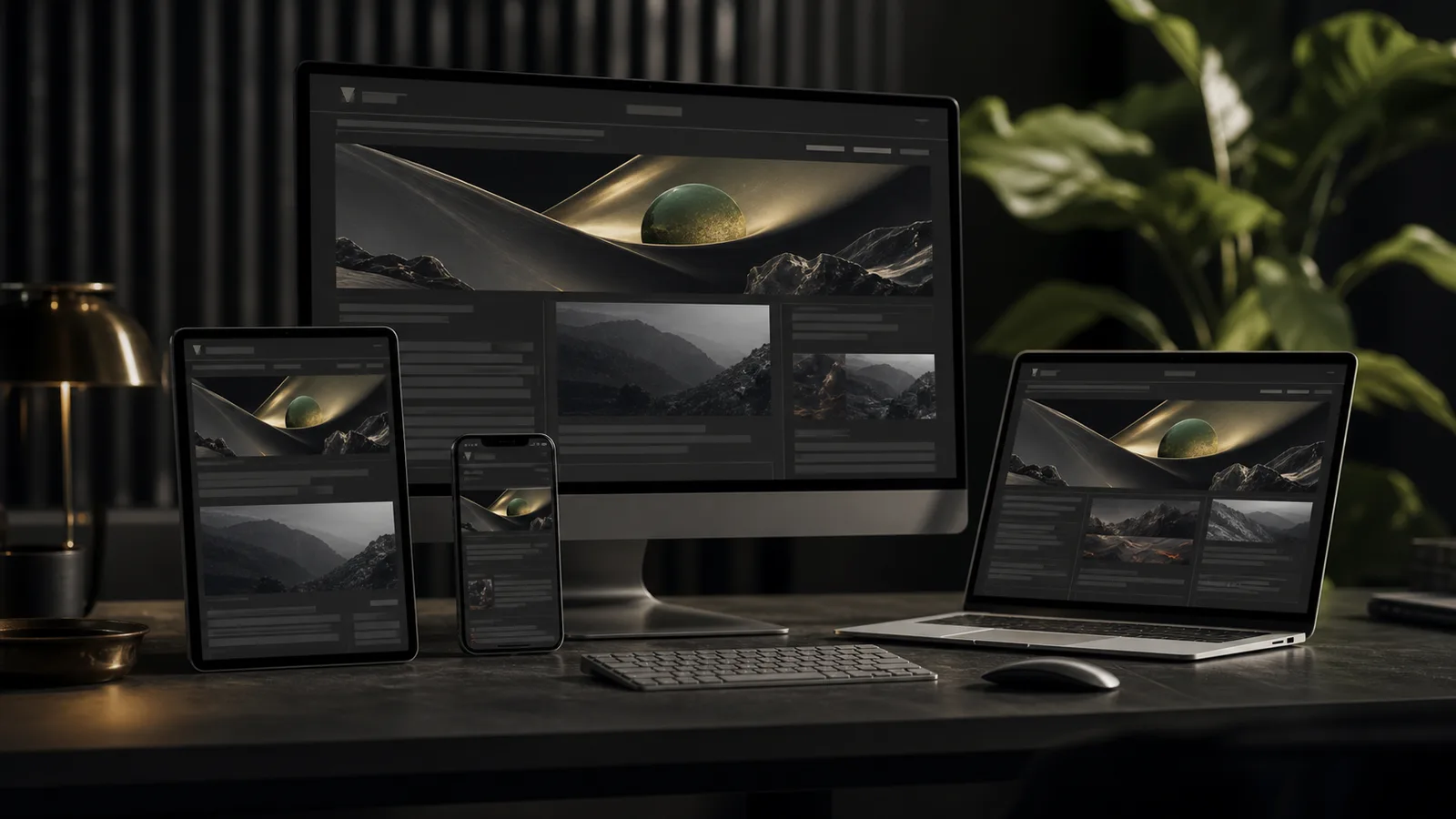 A cinematic collection of connected digital advertising screens